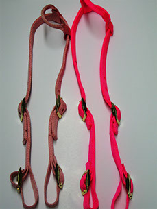 Dark Pink & Pink Headstall