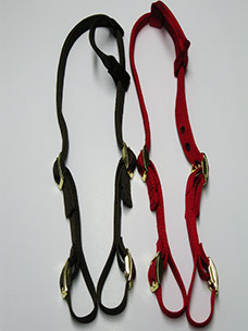 Dark Brown & Dark Red Headstall