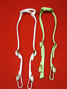 Green & White Headstall